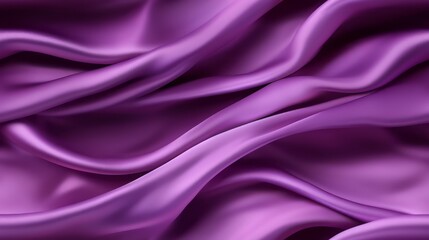 Fototapeta premium Purple elegance in fabric. Gentle waves and shine. Celebrate design with royalty. Perfect for luxury projects.
