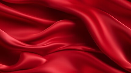 Red elegance in fabric. Gentle waves. Celebrate design with ardor. Perfect for luxury projects.