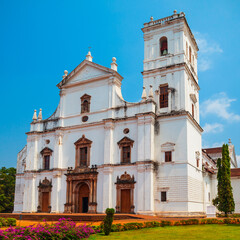 Catholic church in Old Goa - obrazy, fototapety, plakaty