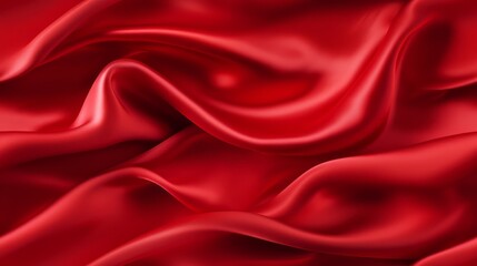 Red satin beauty. Lustrous waves. Perfect for masterpieces. A touch of passion.