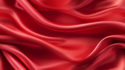 Red elegance in fabric. Gentle waves. Celebrate design with ardor. Perfect for luxury projects.