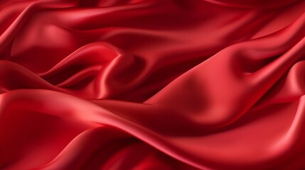 Red elegance in fabric. Gentle waves. Celebrate design with ardor. Perfect for luxury projects.