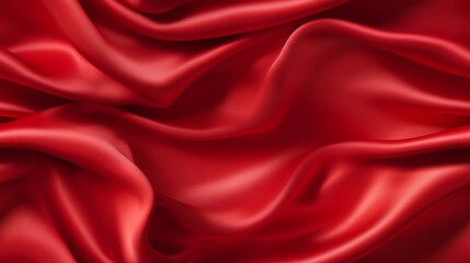 Red elegance in fabric. Gentle waves and shimmer. Celebrate with ardor. Embrace the luxury.