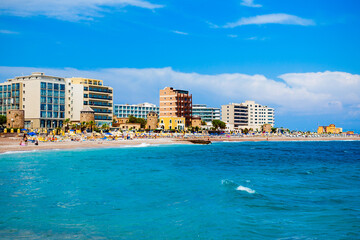 Rhodes island city beach, Greece