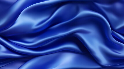 Fototapeta premium Waves of royal blue allure. Silky smooth and shimmering. A designer's delight. Celebrate with depth.