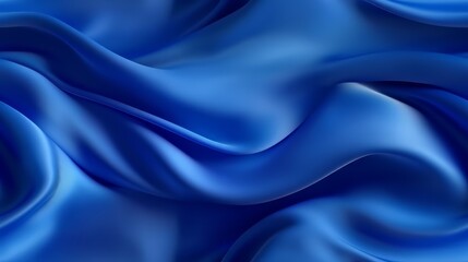 Obraz premium Royal blue beauty. Waves of satin. Perfect for occasions. A touch of the ocean.