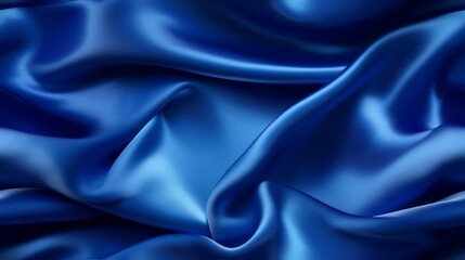 Royal blue fabric depth. Gentle waves. Touch of luxury. Celebrate design.