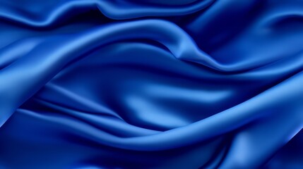 Fototapeta premium Royal blue satin opulence. Lustrous grace. A touch of the deep in every design. Perfect for premium projects.