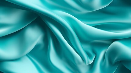 Satin dreams in vivid turquoise. Gentle waves on a reflective backdrop. A celebration of marine beauty. Perfect for designers.