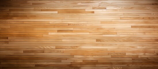 Maple basketball court seen from above