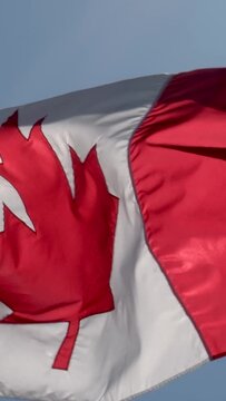 Canada flag in the old retro background effect, close up close up waving flag of Canada. flag symbols of Canada. High quality photo