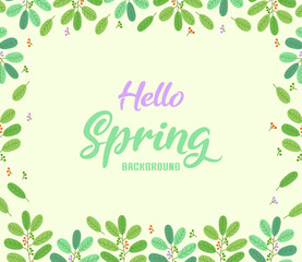 싱그러운 잎과 열매 배경이미지