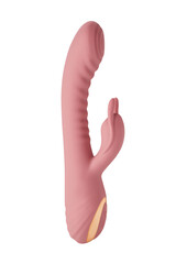 Adult sex toys, dildo on transparent background, bunny shaped vibrator. - obrazy, fototapety, plakaty