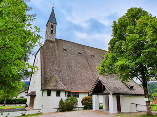 Fototapeta na wymiar St. Ulrich Church in Walchensee, Germany