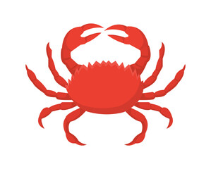 Seafood crab vector concept