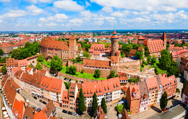 Nuremberg Castle in Nuremberg city, Bavaria
