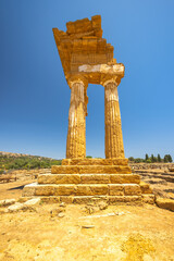 Temple of Heracles in Valley of the Temples. Archaeological site in Agrigento at Sicily, Italy, Europe.