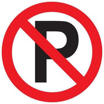 prohibido parquear se&ntilde;al circular sr-28 senal contorno rojo, no parquear, senal reglamentaria , senalizacion transito trafico vehicular,  no se puede parquear, transportacion, icono, circulacion,  