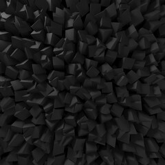 Abstract dark black blocks texture background