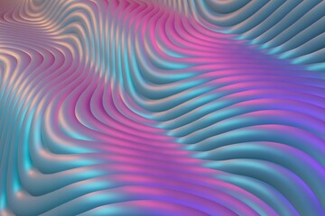 Curve Dynamic Fluid Liquid Wallpaper. Multicolored 3D stripes