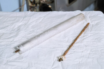 New and old used anode magnesium anodes for heating element of an electric water heater. Limited...