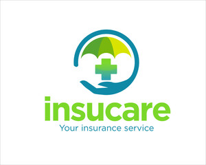 health insurance life logo designs for medical care service and protection