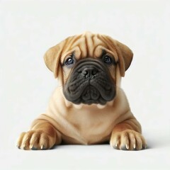 Beautiful Baby Bullmastiff Portrait, Generative AI