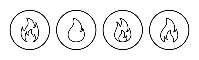 Fire icon vector. fire flame icon