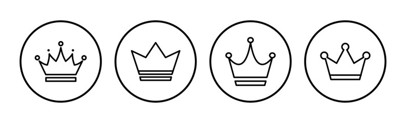 Crown Icon vector. Crown symbol for web site design,