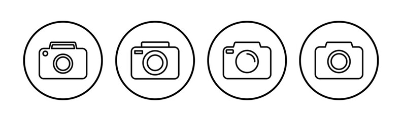 Camera Icon in trendy flat style isolated. Camera symbol web site design