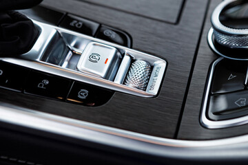 Drive mode control buttons are silver. button for disabling the directional stability mode