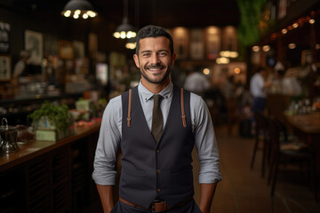 Fototapeta premium A small business owner seeking mentorship and advice. Generative Ai.