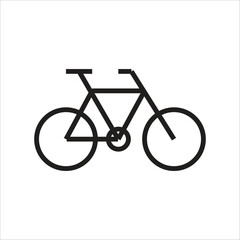 Fototapeta premium bycicle vector icon line template