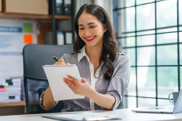 Fototapeta premium Attractive boss businesswoman of asian indian descent people management accounting experts professionals with specialized knowledge in management accounting, contributing to financial excellence.
