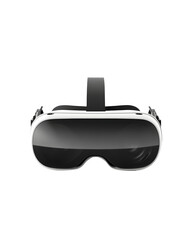 Obraz premium Virtual reality headset or VR Goggles isolated on transparent background, AI