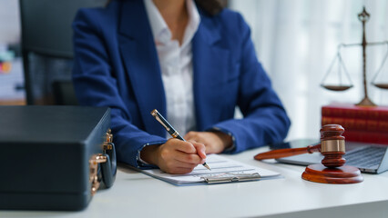 Pretty asian indian business woman as legal services across the board, legal consultant assisting clients with wide array of legal services and offerings, including appraisal and development support.