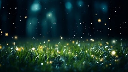 background Meadow illuminated by fireflies at night.cool wallpaper	