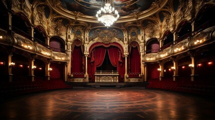 Obraz premium background Ornate grand opera house interior.cool wallpaper 