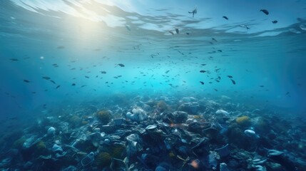 Fototapeta na wymiar Sea pollution