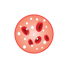 Leukocytosis Concept Design. Vector Illustration.