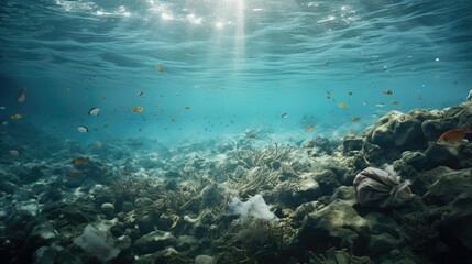Fototapeta na wymiar Sea pollution