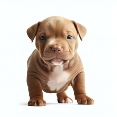Fototapeta premium Delightful Baby Staffordshire Bull Terrier Smile, Generative AI