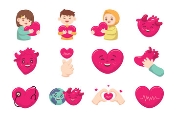 Illustration World Heart Day Collection