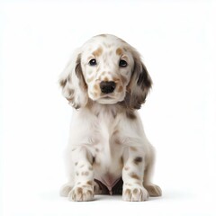 English Setter's Heartfelt Moments, Generative AI