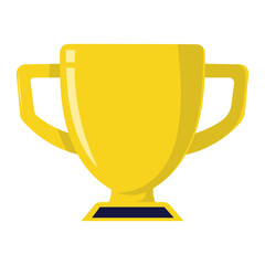 gold trophy cup vector graphic award winner