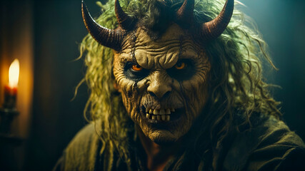 Halloween devil monster zombie - obrazy, fototapety, plakaty