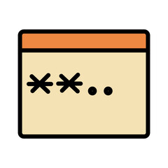 Internet Password Pin Icon