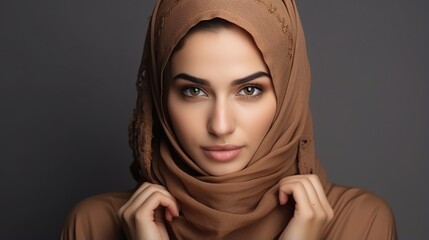 Portrait of hijab woman, Stylish Muslim woman