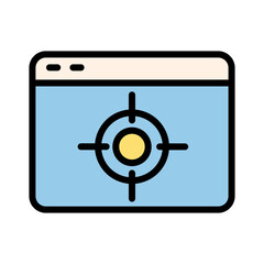 Online Seo Target Icon