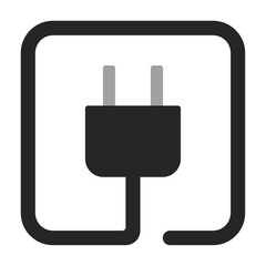 Obraz premium コンセントプラグのアイコン